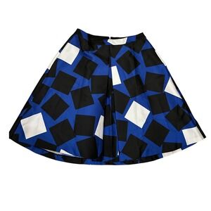 LANE BRYANT‎ NEW! NWT Plus Square Prints PLEATED A-LINE Midi Skirt sz 18 pockets